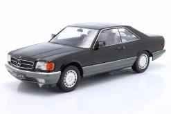 Mercedes-Benz 500 SEC (C126) Baujahr 1985 schwarz 1:18 KK-Scale