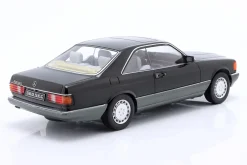 Mercedes-Benz 500 SEC (C126) Baujahr 1985 schwarz 1:18 KK-Scale