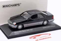 Mercedes-Benz 600 SEC (C140) Baujahr 1992 schwarz 1:43 Minichamps