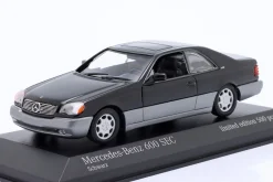 Mercedes-Benz 600 SEC (C140) Baujahr 1992 schwarz 1:43 Minichamps