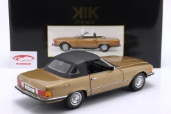 Mercedes-Benz 450 SL (R107) Baujahr 1985 gold metallic 1:12 KK-Scale