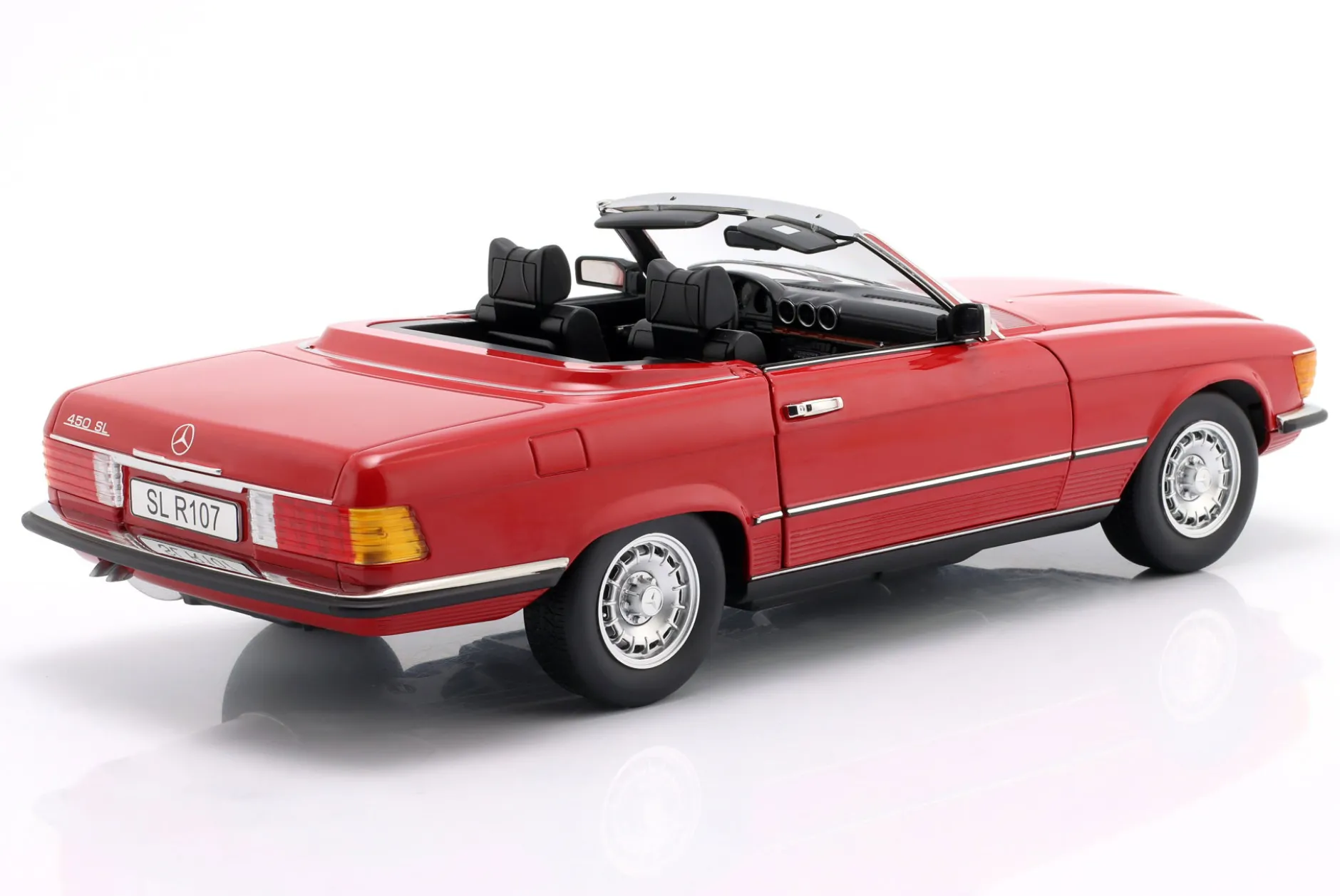 Mercedes-Benz 450 SL (R107) EU-Version 1985 rot 1:12 KK-Scale