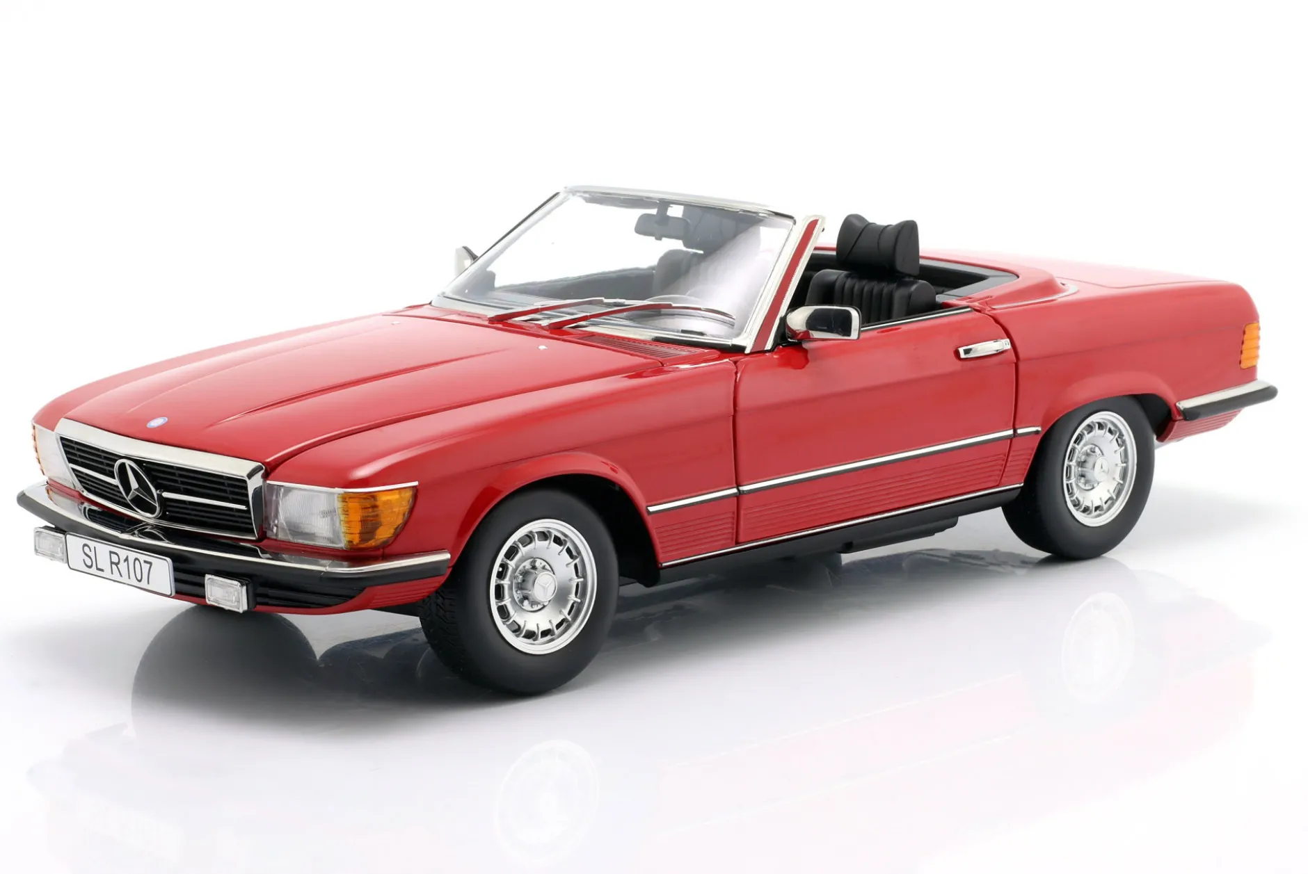 Mercedes-Benz 450 SL (R107) EU-Version 1985 rot 1:12 KK-Scale