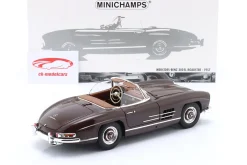 Mercedes-Benz 300 SL Roadster (W198) Baujahr 1957 dunkelrot 1:18 Minichamps