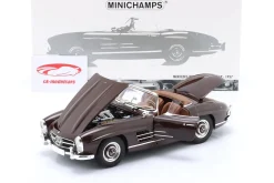 Mercedes-Benz 300 SL Roadster (W198) Baujahr 1957 dunkelrot 1:18 Minichamps