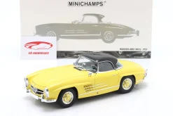 Mercedes-Benz 300SL Roadster (W198) Baujahr 1958 gelb 1:18 Minichamps