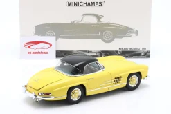 Mercedes-Benz 300SL Roadster (W198) Baujahr 1958 gelb 1:18 Minichamps