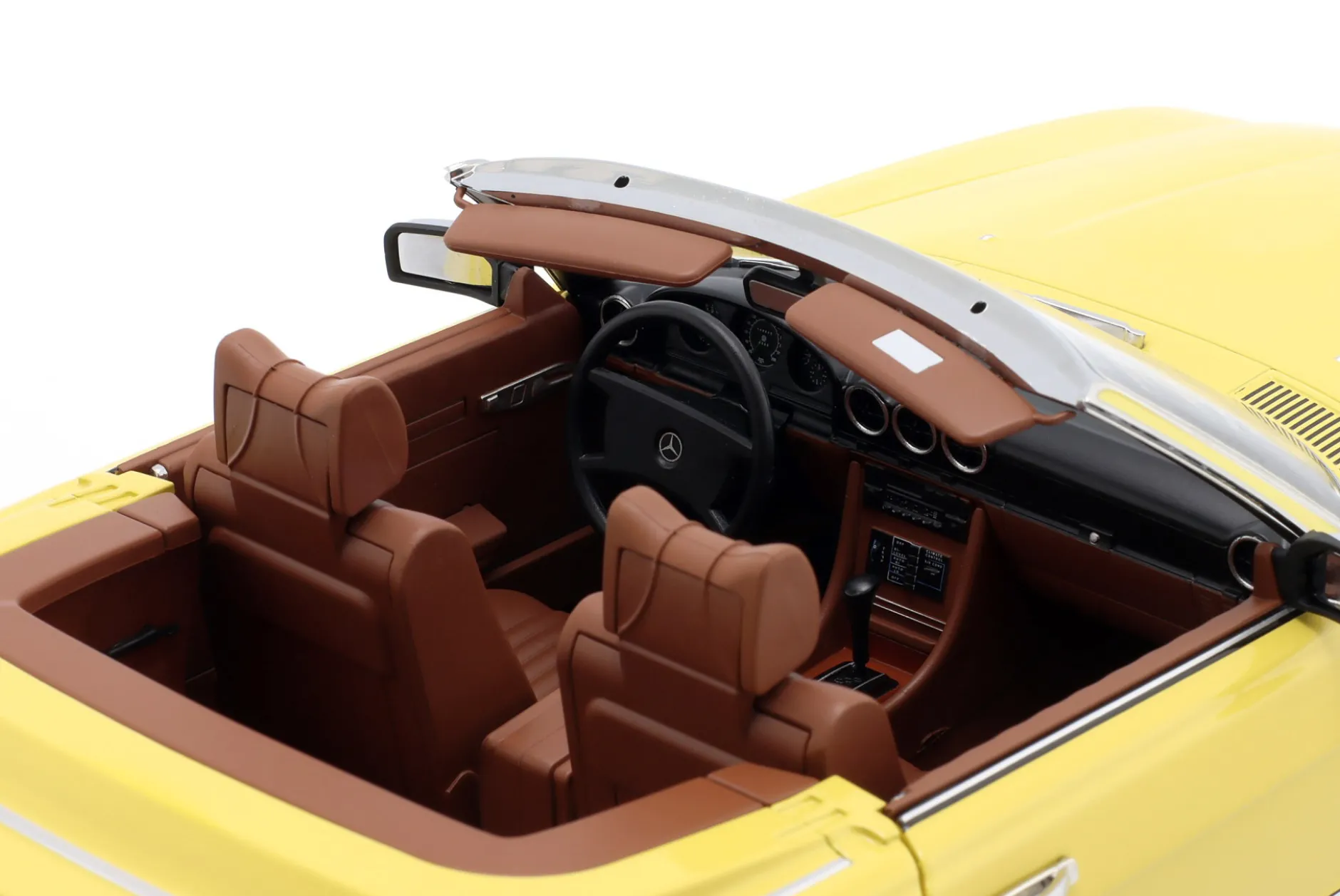 Mercedes-Benz 450 SL (R107) US-Version Jennifer & Jonathan 1979 gelb 1:12 KK-Scale