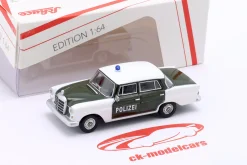 Mercedes-Benz 200 (W110) Polizei 1961 grün / weiß 1:64 Schuco
