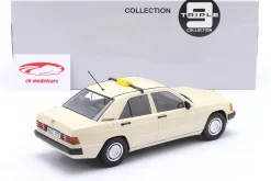 Mercedes-Benz 190 (W201) Taxi Baujahr 1993 elfenbein 1:18 Triple9