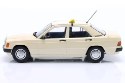 Mercedes-Benz 190 (W201) Taxi Baujahr 1993 elfenbein 1:18 Triple9