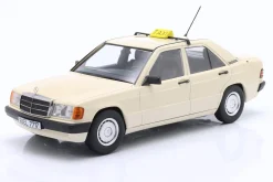 Mercedes-Benz 190 (W201) Taxi Baujahr 1993 elfenbein 1:18 Triple9