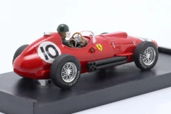 M. Hawthorn Ferrari 801 #10 3rd British GP Formel 1 1957 mit Fahrerfigur 1:43 Brumm