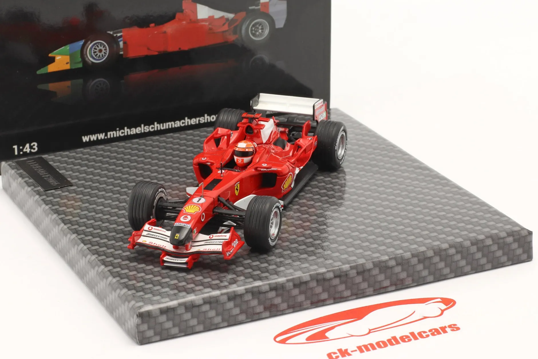 Michael Schumacher Ferrari F2005 #1 Bahrain GP Formel 1 2005 1:43 Ixo