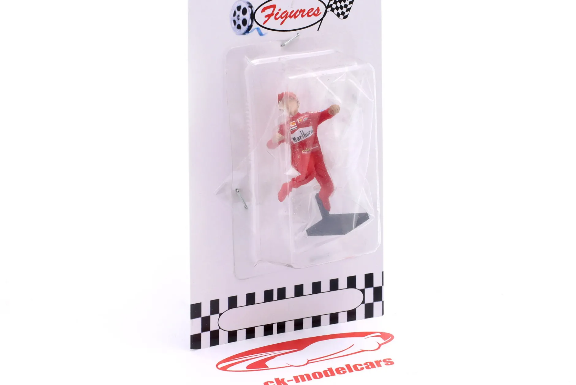 Michael Schumacher springend Formel 1 Figur 1:43 Cartrix
