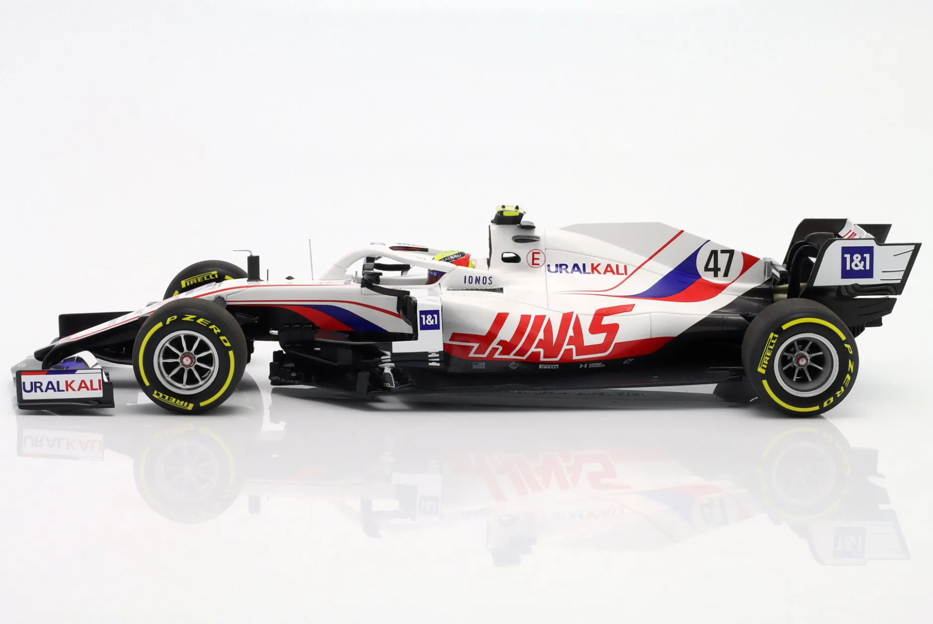Mick Schumacher Haas VF-21 #47 Bahrain GP Formel 1 2021 1:18 Minichamps