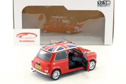 Mini Cooper 1.3i Sport Pack Baujahr 1997 rot mit Union Jack 1:18 Solido
