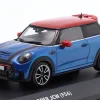Mini Cooper JCW (F56) Baujahr 2023 Island blau metallic / rot 1:43 Solido
