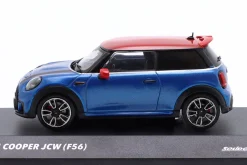 Mini Cooper JCW (F56) Baujahr 2023 Island blau metallic / rot 1:43 Solido