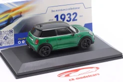 Mini Cooper John Works Baujahr 2023 british racing grün 1:43 Solido