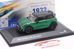 Mini Cooper John Works Baujahr 2023 british racing grün 1:43 Solido