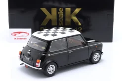 Mini Cooper LHD kariert schwarz / weiß 1:12 KK-Scale