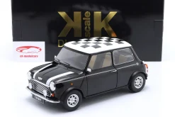 Mini Cooper LHD kariert schwarz / weiß 1:12 KK-Scale