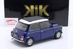 Mini Cooper mit Schiebedach blau metallic / weiß RHD 1:12 KK-Scale