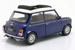 Mini Cooper mit Schiebedach blau metallic / weiß RHD 1:12 KK-Scale