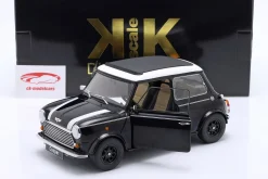 Mini Cooper mit Schiebedach schwarz metallic / weiß LHD 1:12 KK-Scale