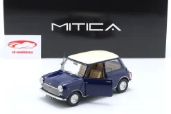 Mini Cooper MK2 Baujahr 1968 blau, beige 1:18 Mitica
