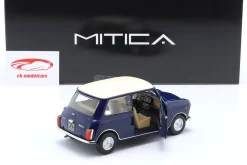Mini Cooper MK2 Baujahr 1968 blau, beige 1:18 Mitica