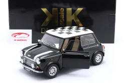 Mini Cooper RHD kariert schwarz / weiß 1:12 KK-Scale