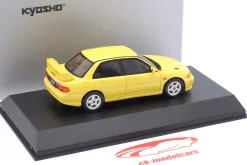 Mitsubishi Lancer GSR Evolution III Baujahr 1995 gelb 1:43 Kyosho