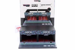 Motorsport Pit Garage HKS schwarz / grün / lila 1:64 Tarmac Works
