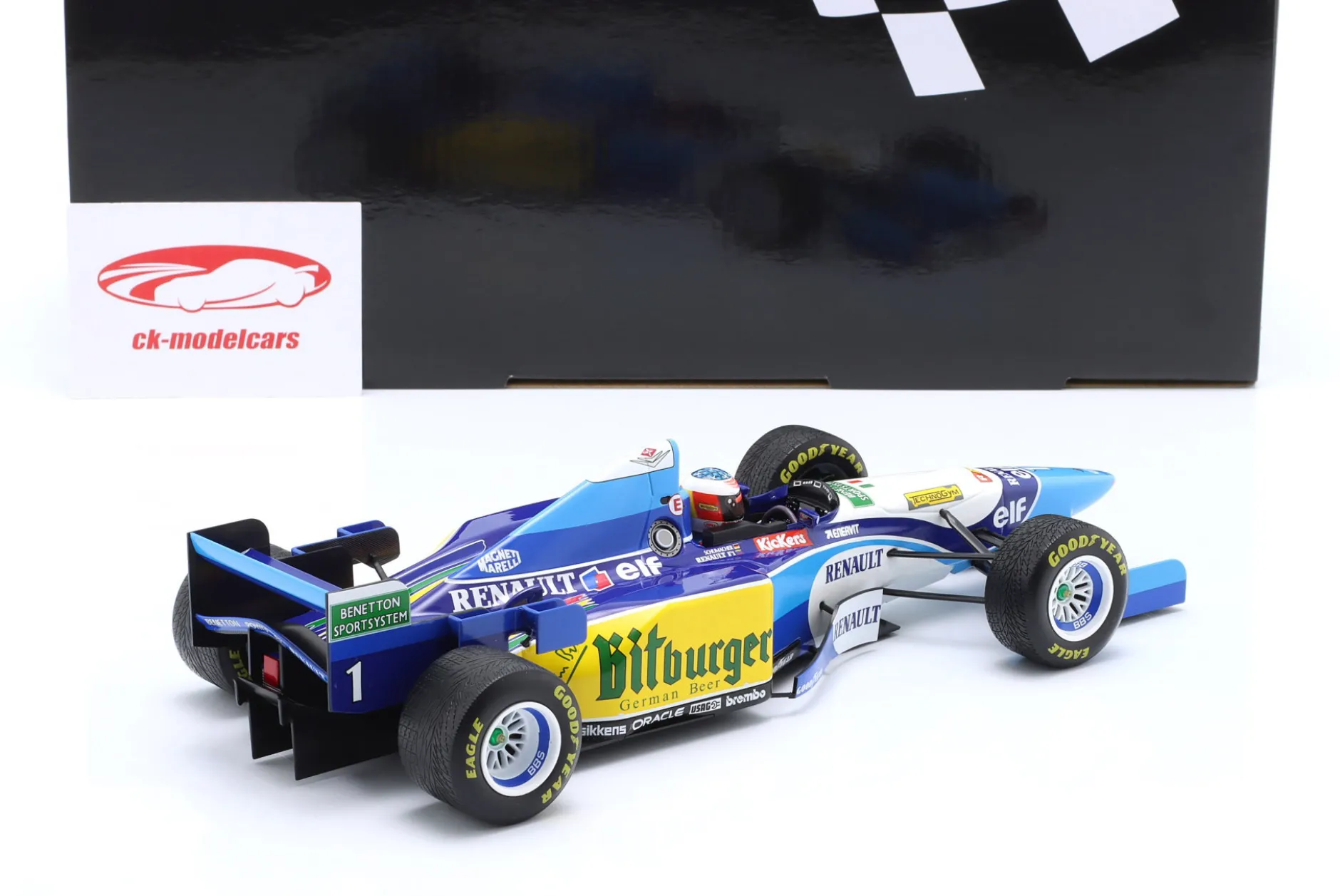 M. Schumacher Benetton B195 #1 Sieger Japan GP Formel 1 Weltmeister 1995 1:18 Minichamps