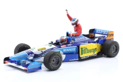 M. Schumacher Benetton B195 #1 5th Kanada GP Alesi Taxi Formel 1 1995 1:18 Minichamps
