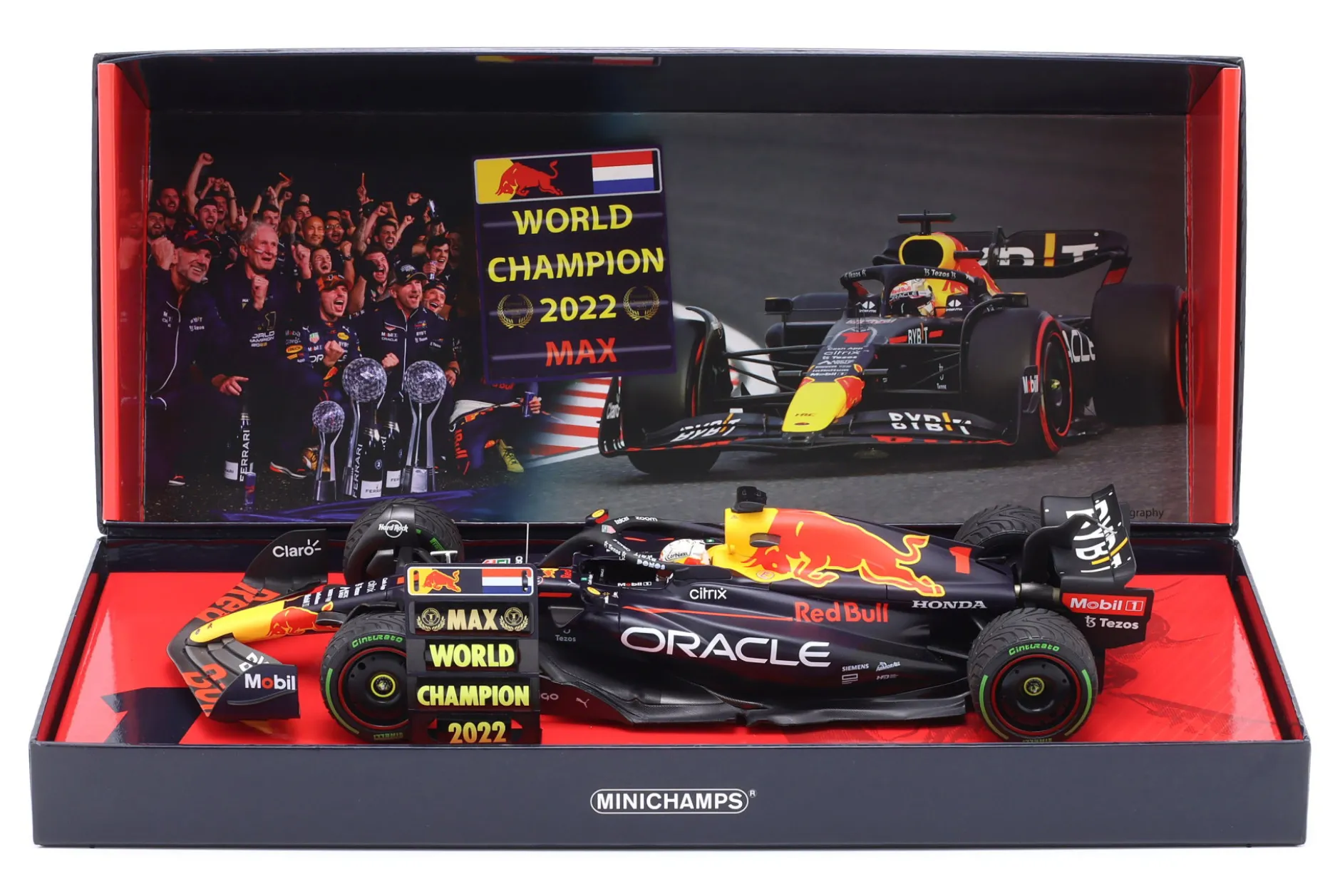 M Verstappen Red Bull RB18 #1 Sieger Japan GP Formel 1 Weltmeister 2022 1:18 Minichamps