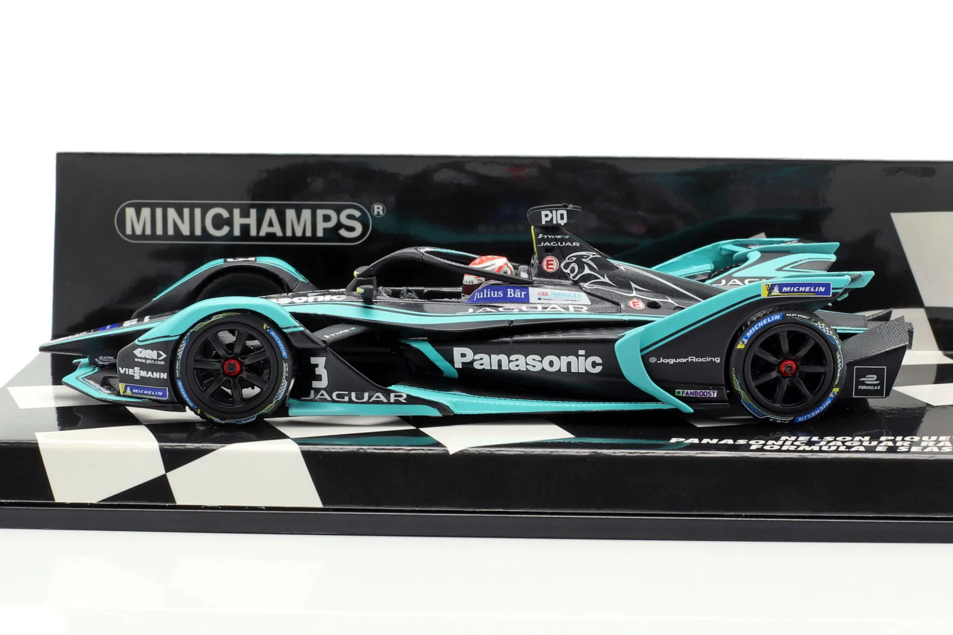 Nelson Piquet jr. Jaguar I-Type III #3 Formel E Saison 5 2018/19 1:43 Minichamps