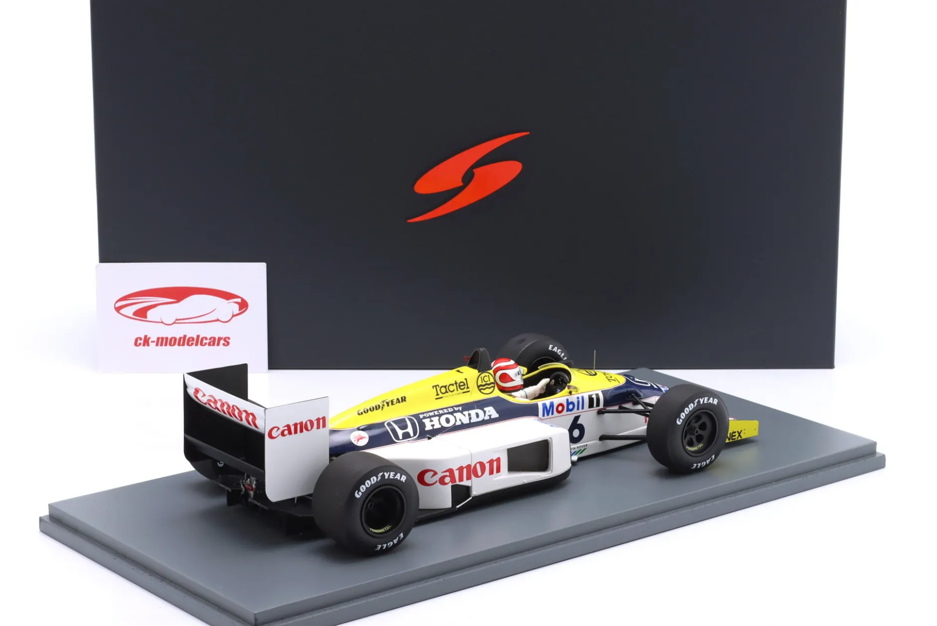 Nelson Piquet Williams FW11 #6 Sieger Brasilien GP Formel 1 1986 1:18 Spark