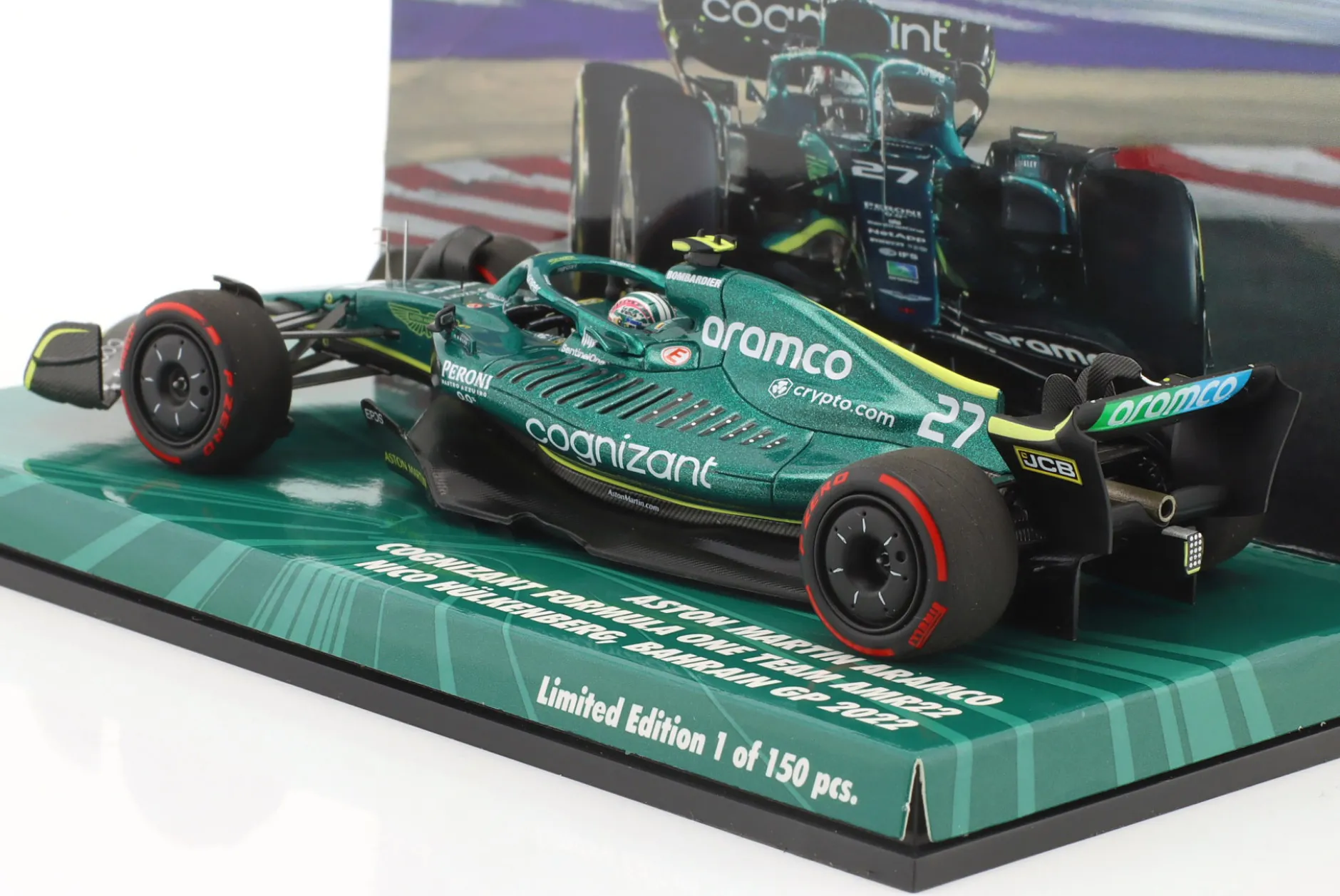 N. Hülkenberg Aston Martin AMR22 #27 Bahrain GP Formel 1 2022 1:43 Minichamps