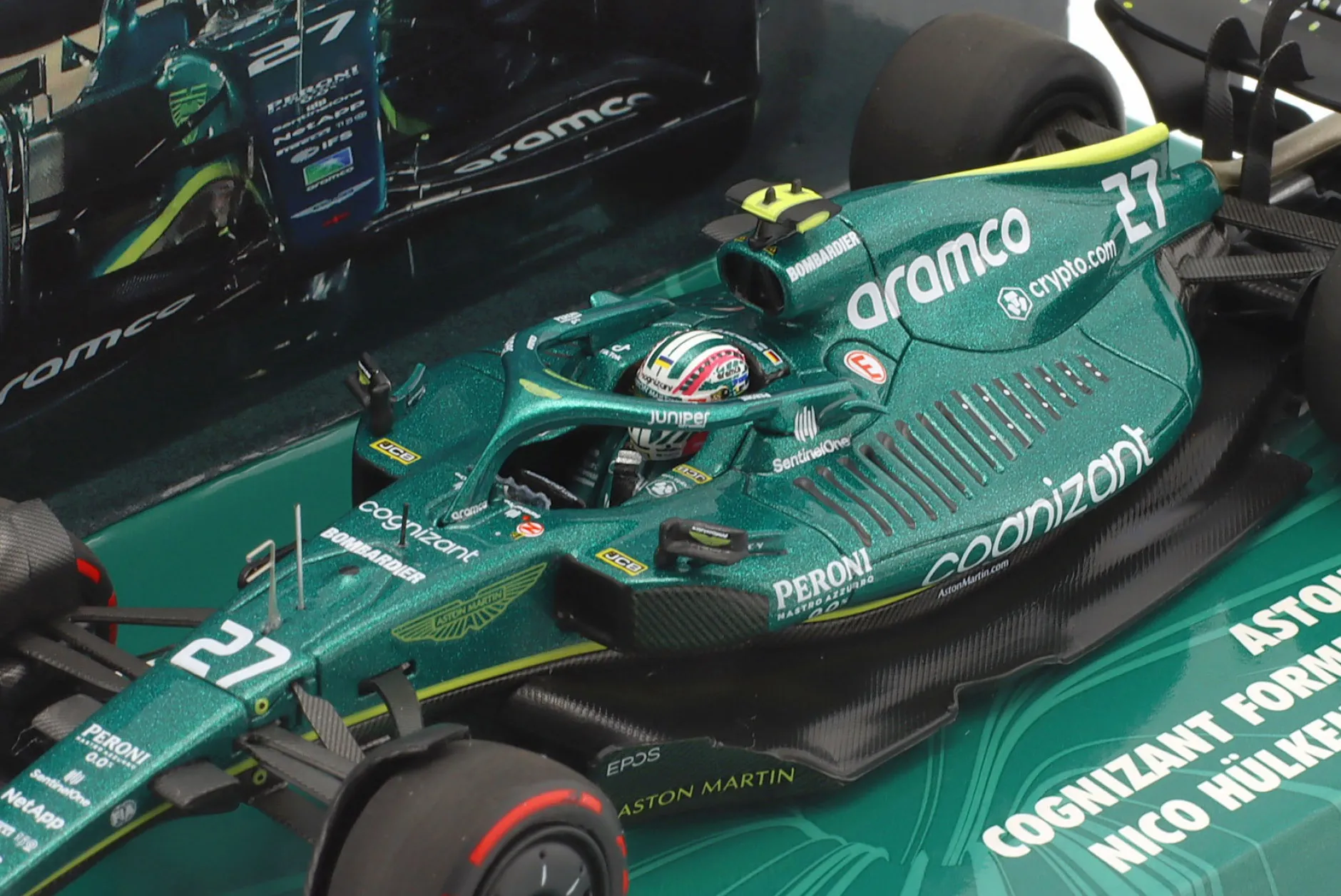 N. Hülkenberg Aston Martin AMR22 #27 Bahrain GP Formel 1 2022 1:43 Minichamps