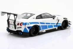 Nissan GT-R (R35) LBWK Body Kit 2.0 2024 weiß / blau 1:18 Solido