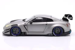 Nissan GT-R (R35) Liberty Walk Bodykit Type 2.0 2023 silber metallic 1:18 Solido