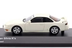 Nissan Silvia K's Coupe Baujahr 1994 perlweiß 1:43 Kyosho