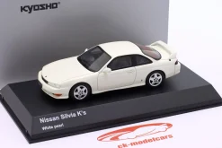 Nissan Silvia K's Coupe Baujahr 1994 perlweiß 1:43 Kyosho