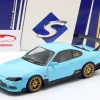 Nissan Silvia (S15) Spec-R Aero Baujahr 1999 babyblau 1:18 Solido