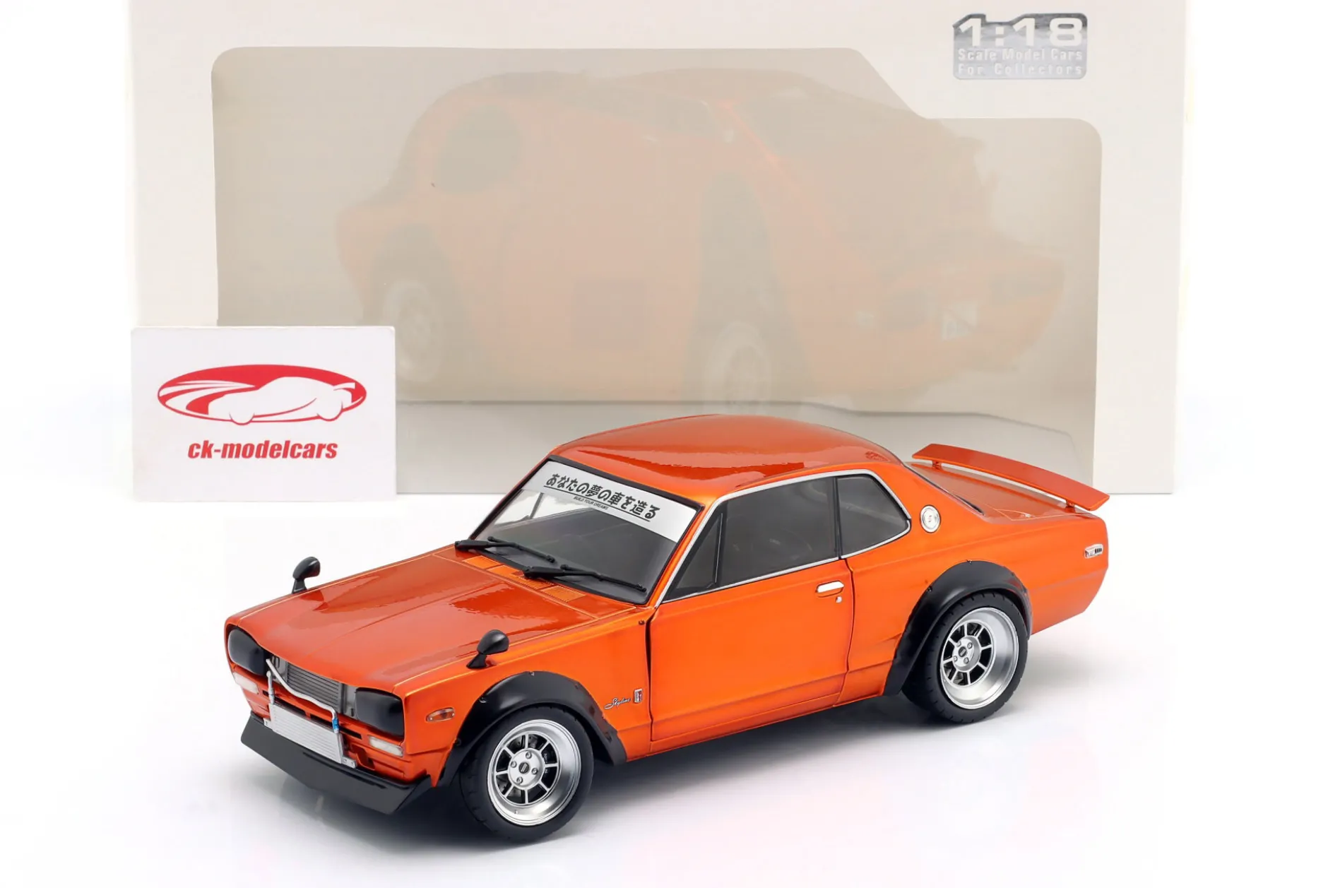 Nissan Skyline (C10) Hakosuka Solido Works 1970 orange metallic 1:18 Solido