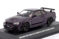 Nissan Skyline GT-R (BNR34) Nismo Parts Baujahr 2005 lila 1:43 Solido