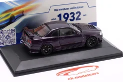 Nissan Skyline GT-R (BNR34) Nismo Parts Baujahr 2005 lila 1:43 Solido